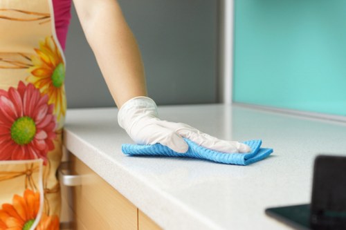 Close-up of different upholstery fabrics and cleaning care